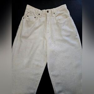 NWT - Express Jeans Vintage Ramie Cotton Blend Off White Jeans -Size 11/12